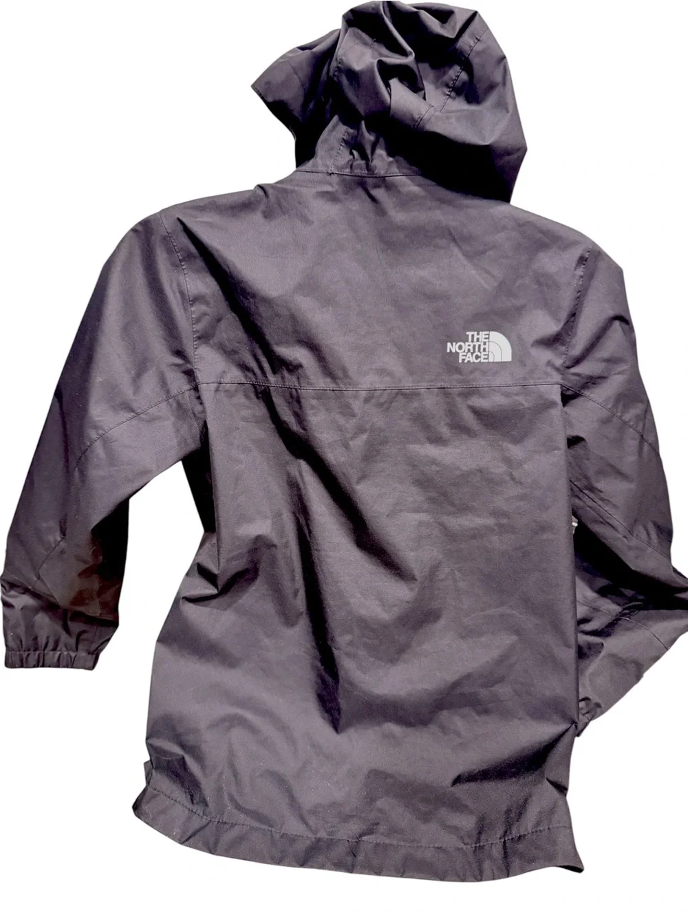 The North Face Big Kids Antora Black Hooded Rain Jacket